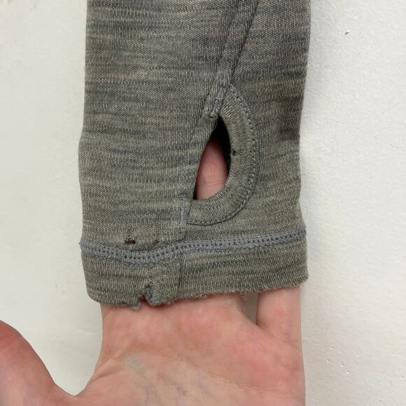 Smartwool Thermal Merino Wool Half-Zip Base Layer Thumbholes Hiking Outdoors Med - Picture 9 of 13